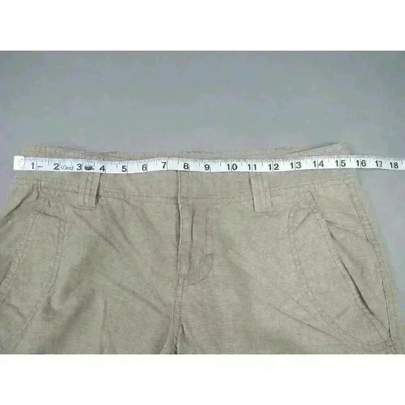 The North Face Roll Up Capri Pants Womens 4 Beige Ripstop - Picture 2 of 10